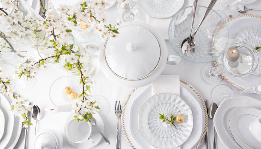 Polska porcelana MariPaula geometria i stella Pierwsza Komunia